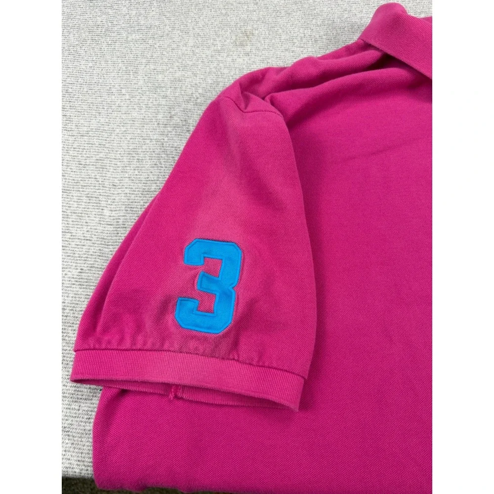 Polo Ralph Lauren Mens 3XB Big Pony Pink Short Sleeve Polo Shirt Turquoise